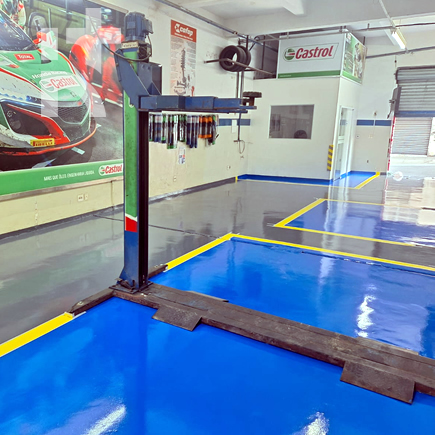 Revestimento industrial finalizado com acabamento de alta performance